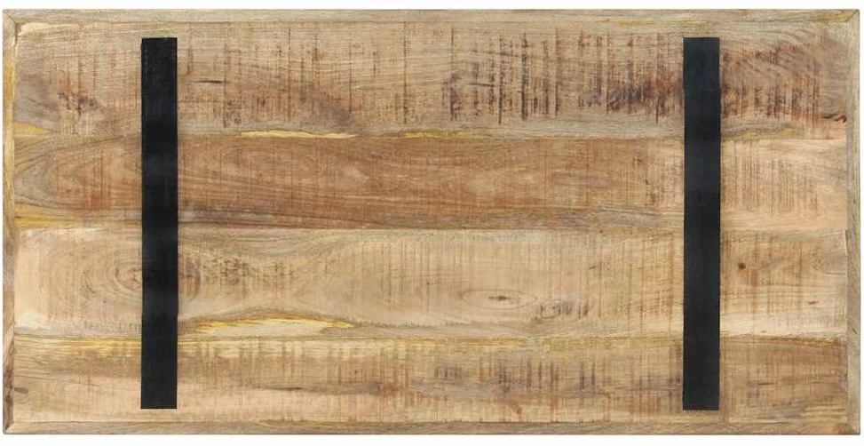 Valgomojo stalas, 120x60x76cm, neapdorota mango mediena