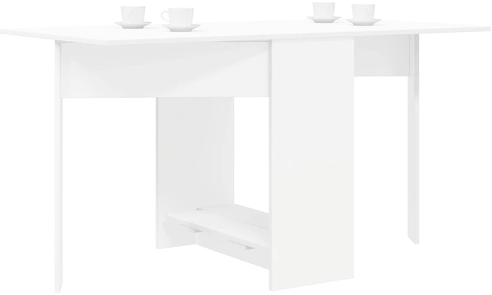 Valgomojo stalas 138 x 70 x 73,5 cm Apdirbta mediena Balta