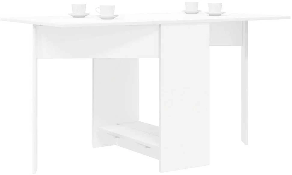 Valgomojo stalas 138 x 70 x 73,5 cm Apdirbta mediena Balta