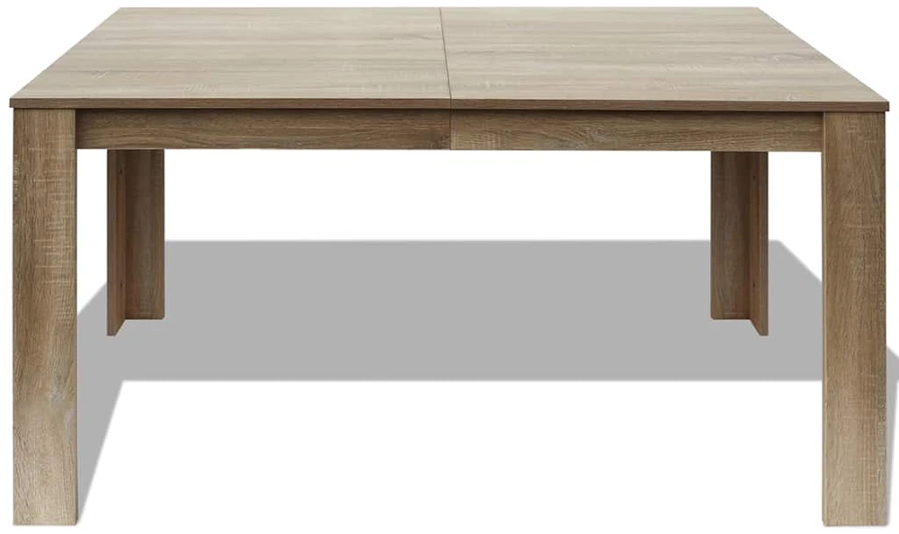 Valgomojo stalas, 140 x 80 x 75 cm, ąžuolo spalvos