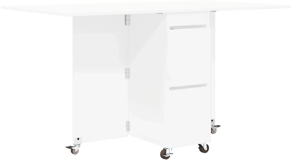 Valgomojo stalas 140 x 80 x 77 cm Apdirbta mediena Balta