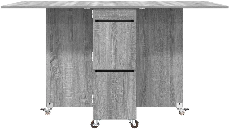 Valgomojo stalas 140 x 80 x 77 cm Apdirbta mediena Pilka Sonoma