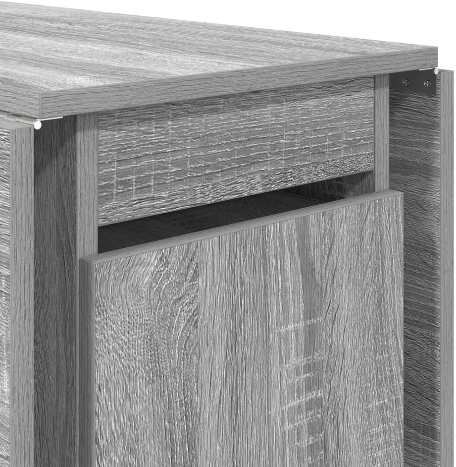 Valgomojo stalas 140 x 80 x 77 cm Apdirbta mediena Pilka Sonoma
