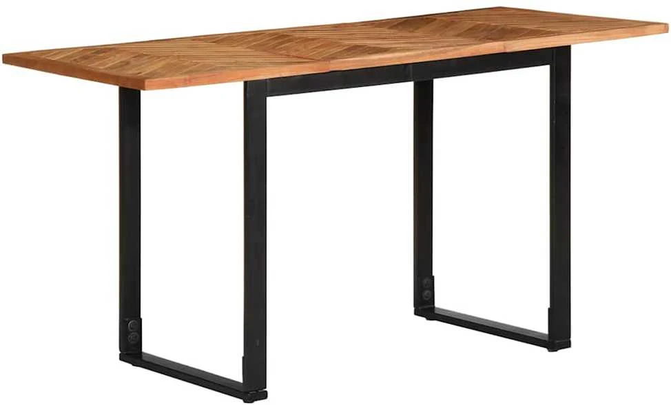 Valgomojo stalas, 140x70x75cm, akacijos medienos masyvas
