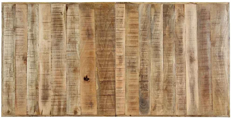 Valgomojo stalas, 140x70x75cm, neapdorotas mango med. masyvas