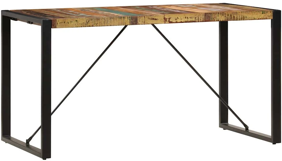 Valgomojo stalas, 140x70x75cm, perdirbtos medienos masyvas