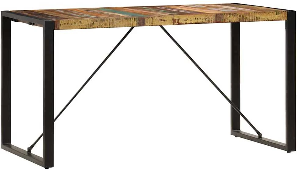 Valgomojo stalas, 140x70x75cm, perdirbtos medienos masyvas