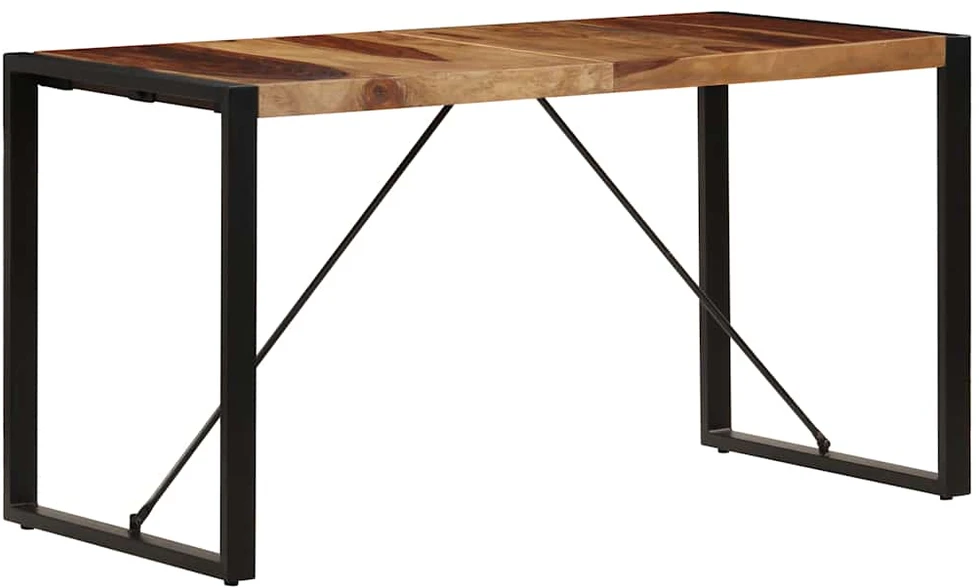 Valgomojo stalas, 140x70x75cm, rausv. dalb. medienos masyvas