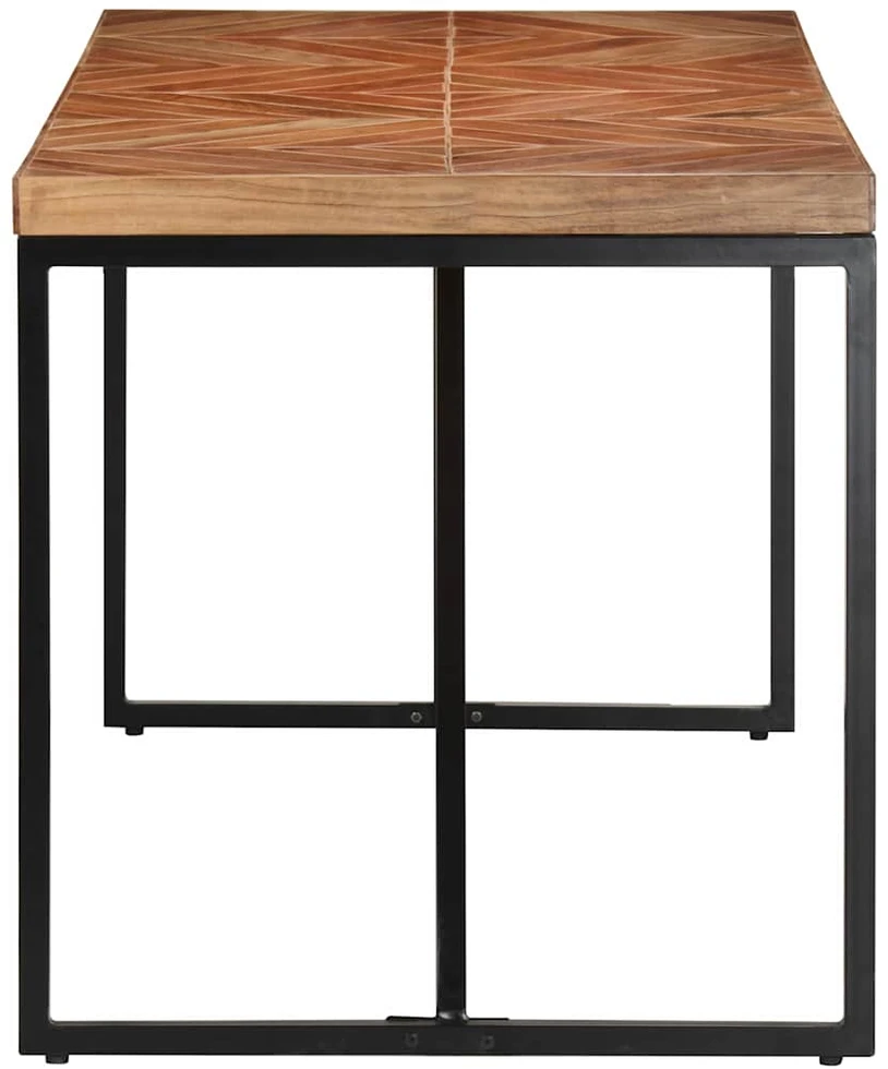 Valgomojo stalas, 140x70x76cm, akacija ir mango mediena