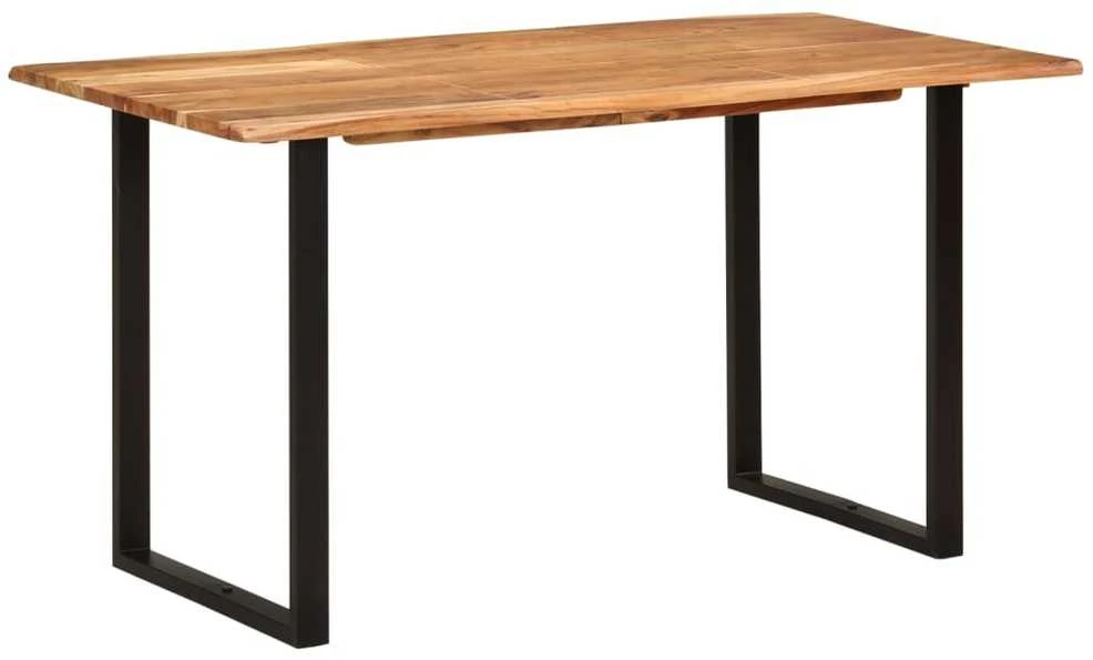 Valgomojo stalas, 140x70x76cm, akacijos medienos masyvas