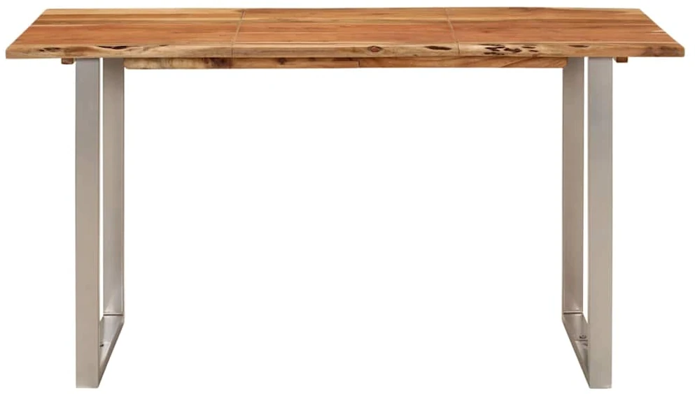 Valgomojo stalas, 140x70x76cm, akacijos medienos masyvas