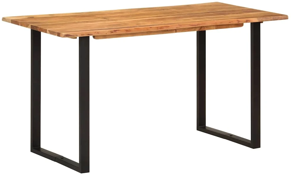 Valgomojo stalas, 140x70x76cm, akacijos medienos masyvas