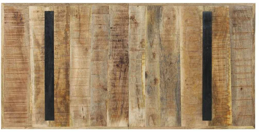 Valgomojo stalas, 140x70x76cm, neapdorota mango mediena