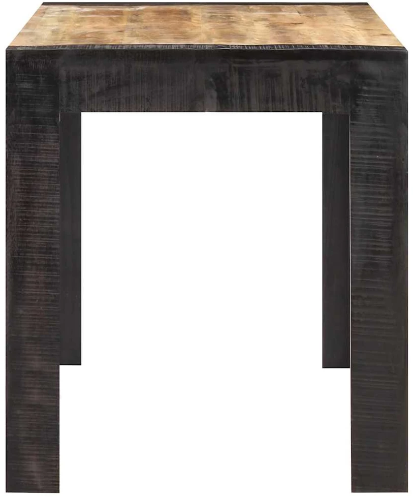 Valgomojo stalas, 140x70x76cm, neapdorota mango mediena