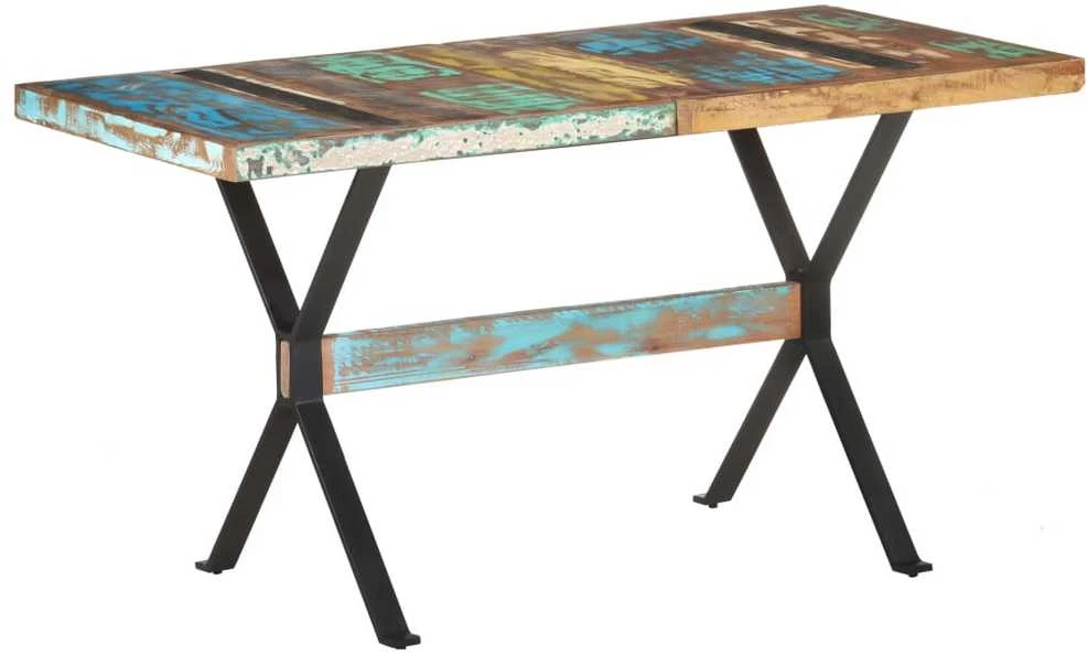 Valgomojo stalas, 140x70x76cm, perdirbtos medienos masyvas