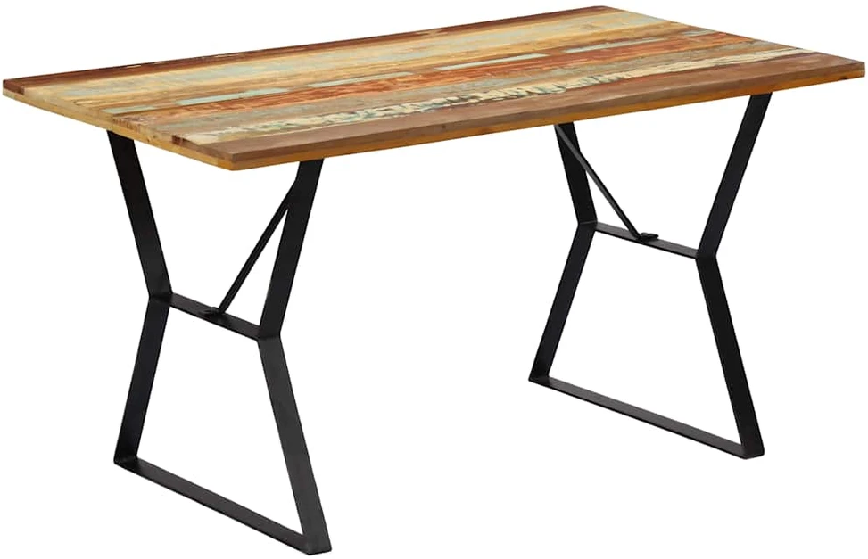 Valgomojo stalas, 140x80x76cm, perdirbtos medienos masyvas