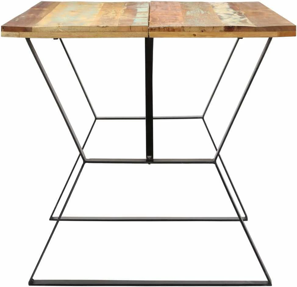 Valgomojo stalas, 140x80x76cm, perdirbtos medienos masyvas