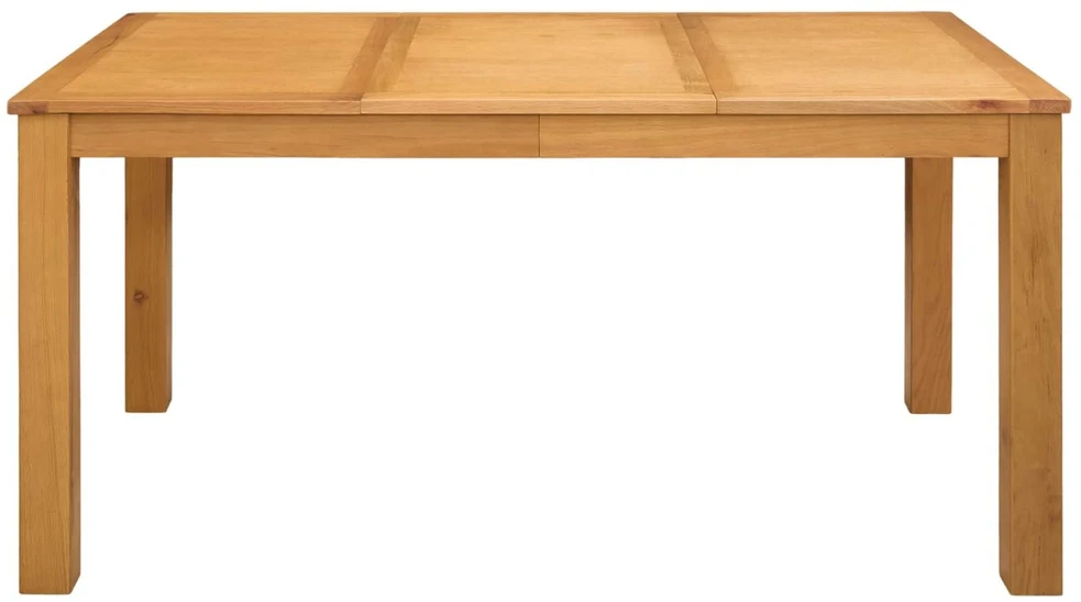 Valgomojo stalas 150 x 85 x 75 cm Kietas ąžuolo medis Natūrali