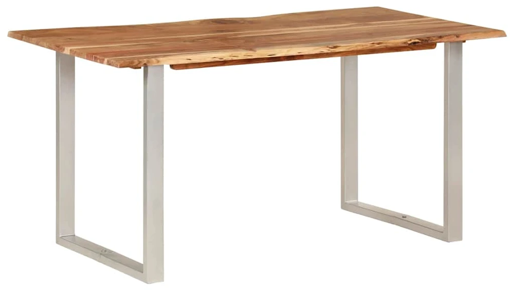 Valgomojo stalas, 154x80x76cm, akacijos medienos masyvas