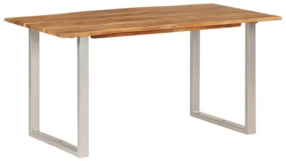 Valgomojo stalas, 154x80x76cm, akacijos medienos masyvas