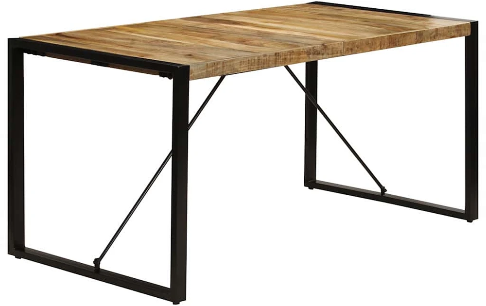 Valgomojo stalas, 160x80x75cm, mango medienos masyvas