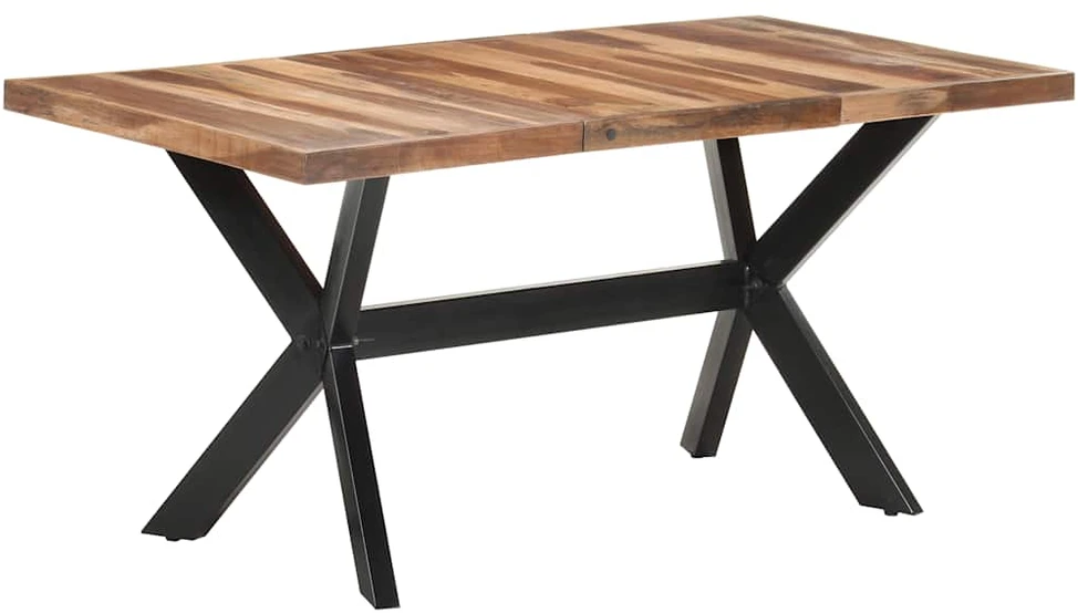 Valgomojo stalas, 160x80x75cm, mediena su medaus apdaila
