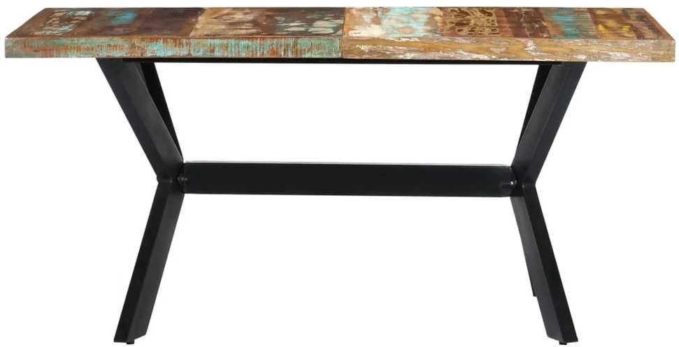 Valgomojo stalas, 160x80x75cm, perdirbtos medienos masyvas