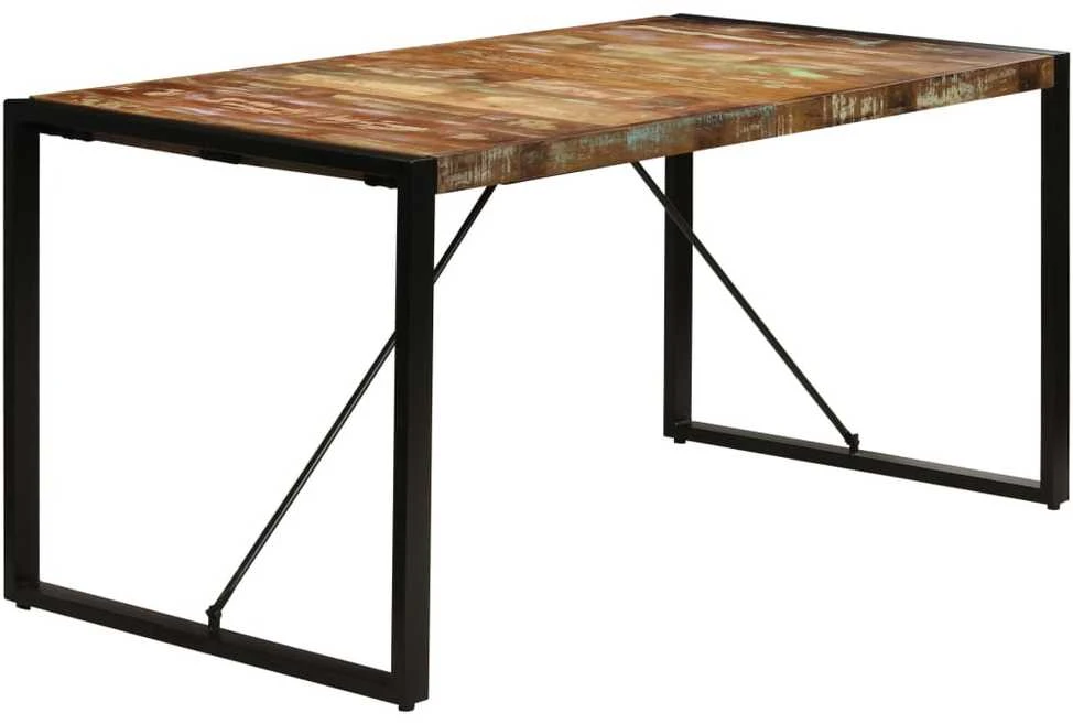 Valgomojo stalas, 160x80x75cm, perdirbtos medienos masyvas