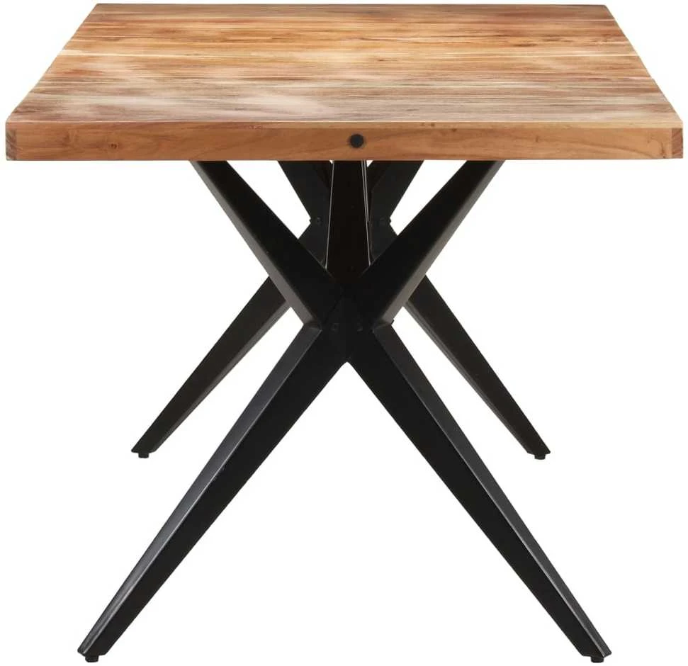 Valgomojo stalas, 160x80x76cm, akacijos medienos masyvas