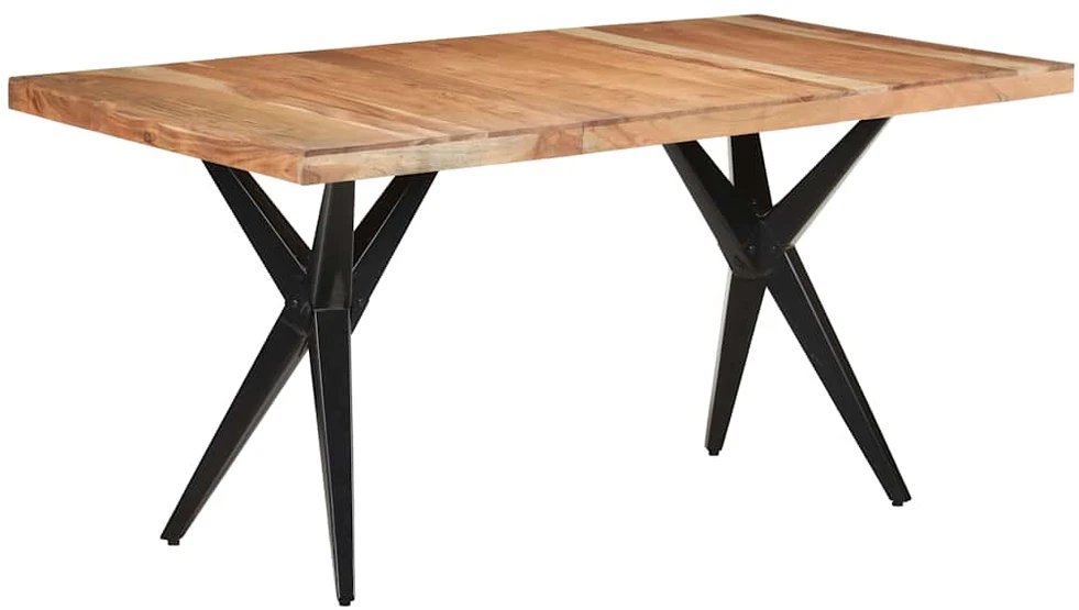 Valgomojo stalas, 160x80x76cm, akacijos medienos masyvas