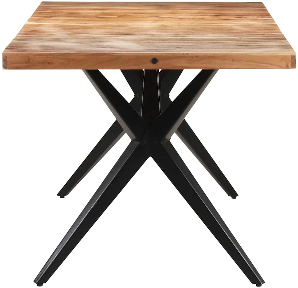 Valgomojo stalas, 160x80x76cm, akacijos medienos masyvas