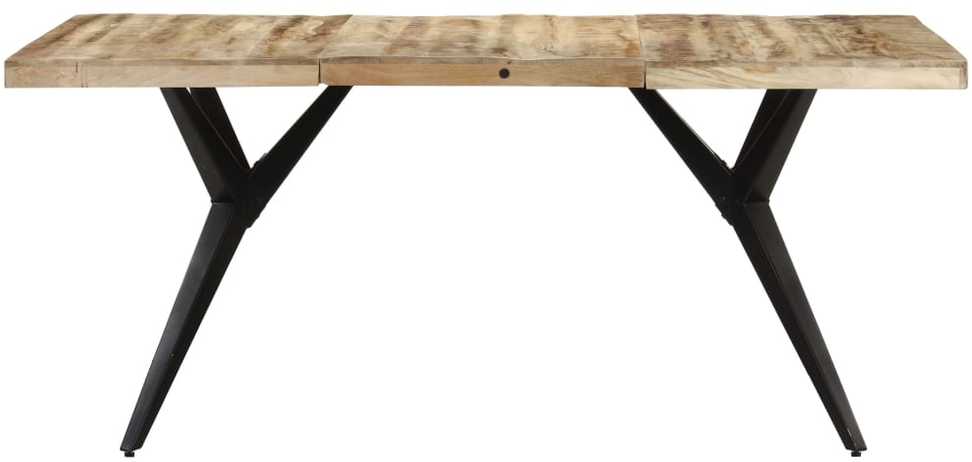 Valgomojo stalas, 160x80x76cm, neapdorota mango mediena