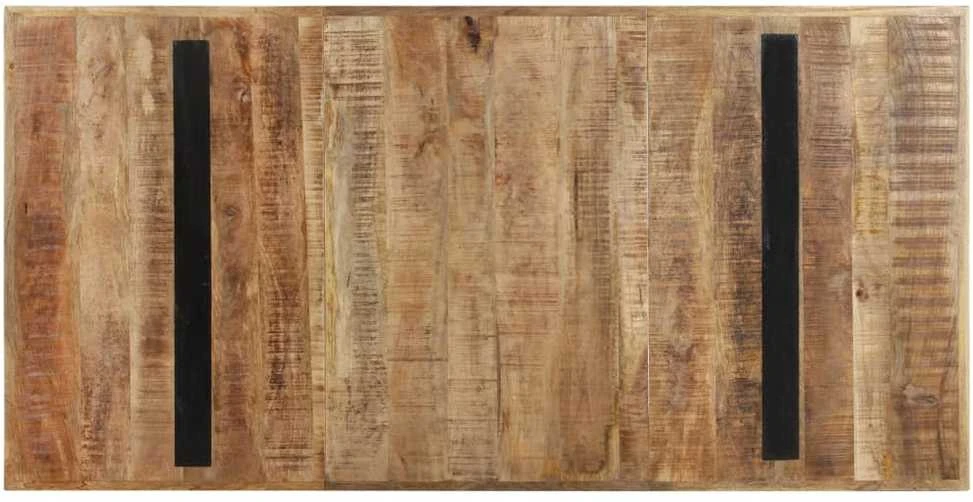Valgomojo stalas, 160x80x76cm, neapdorota mango mediena