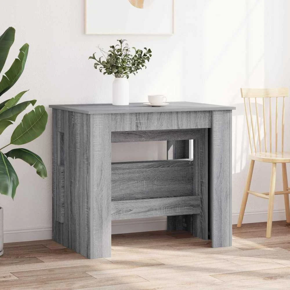 Valgomojo stalas 180 x 85 x 75 cm Apdirbta mediena Pilka Sonoma