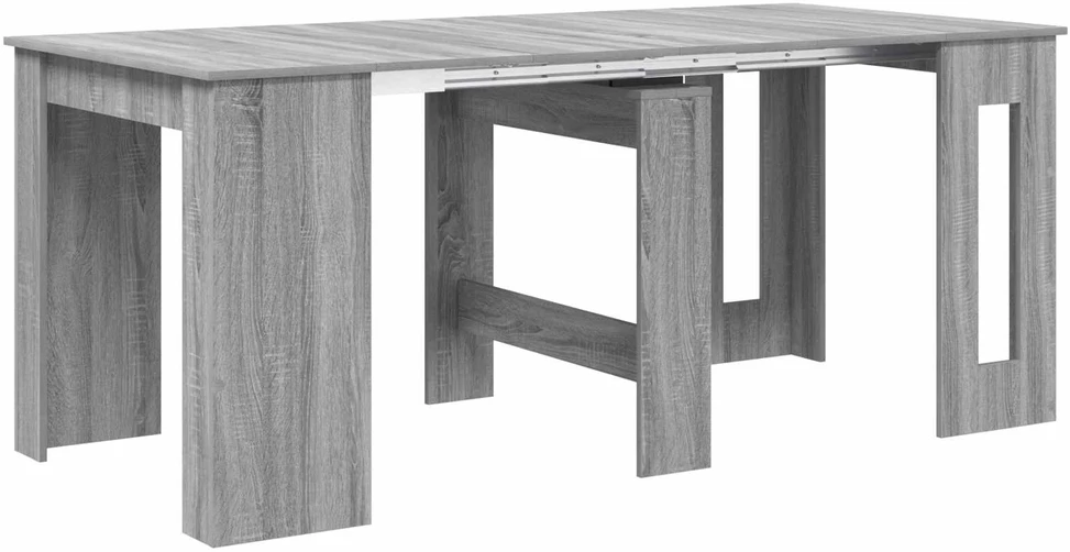 Valgomojo stalas 180 x 85 x 75 cm Apdirbta mediena Pilka Sonoma