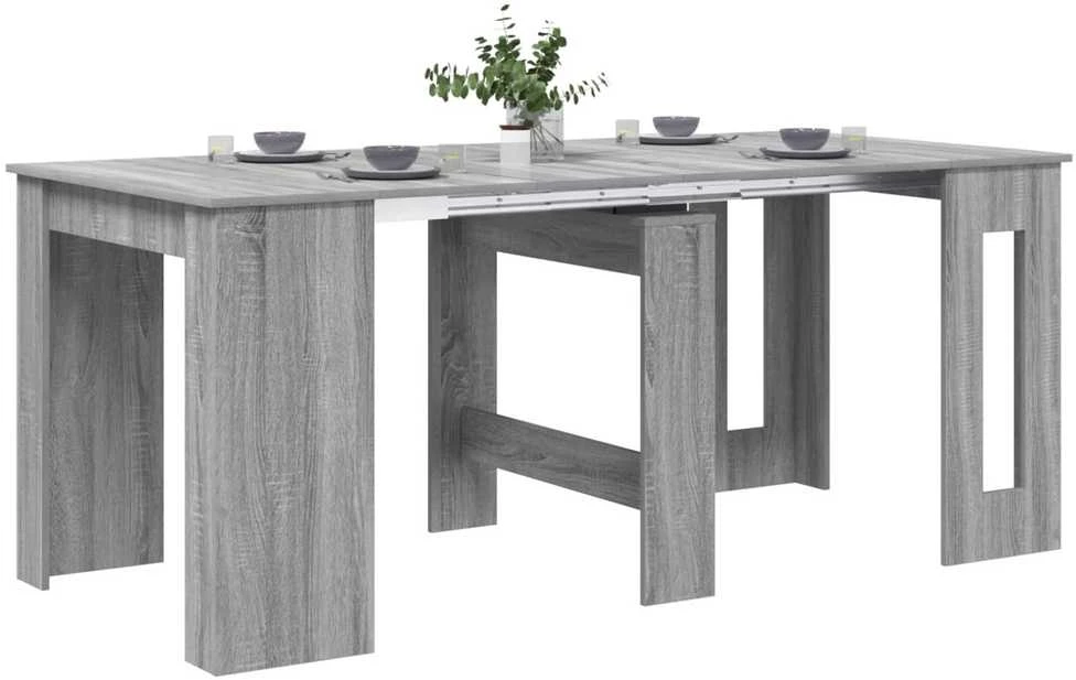 Valgomojo stalas 180 x 85 x 75 cm Apdirbta mediena Pilka Sonoma