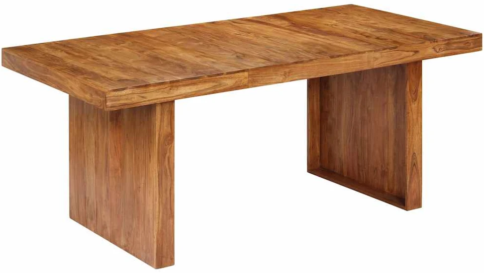 Valgomojo stalas, 180x90x75 cm, akacijos medienos masyvas