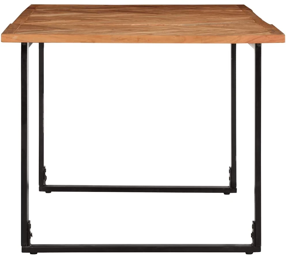 Valgomojo stalas, 180x90x75 cm, akacijos medienos masyvas