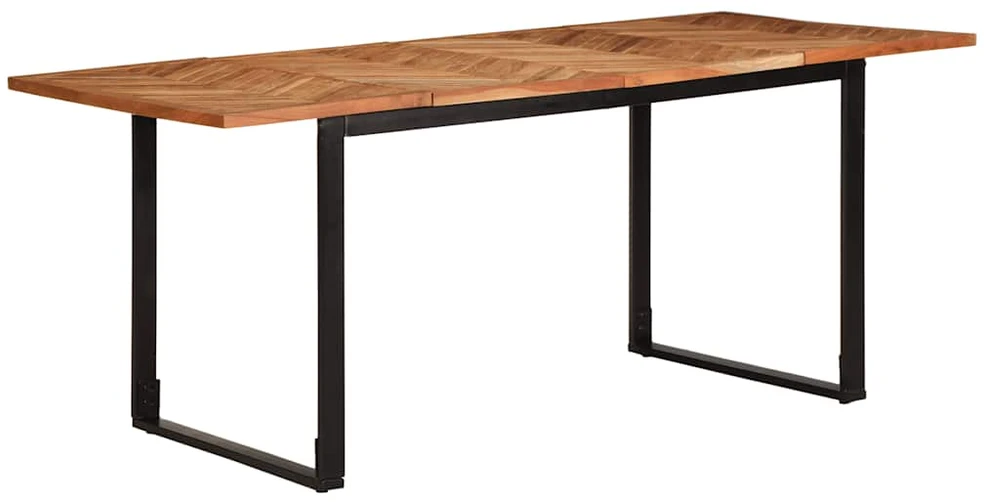 Valgomojo stalas, 180x90x75 cm, akacijos medienos masyvas