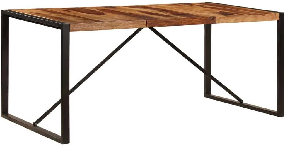 Valgomojo stalas, 180x90x75cm, rausv. dalberg. medienos masyvas