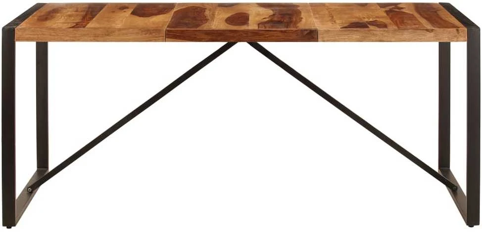 Valgomojo stalas, 180x90x75cm, rausv. dalberg. medienos masyvas