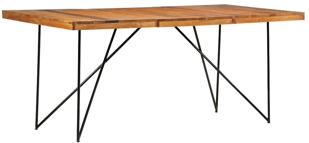 Valgomojo stalas, 180x90x76cm, akacijos medienos masyvas