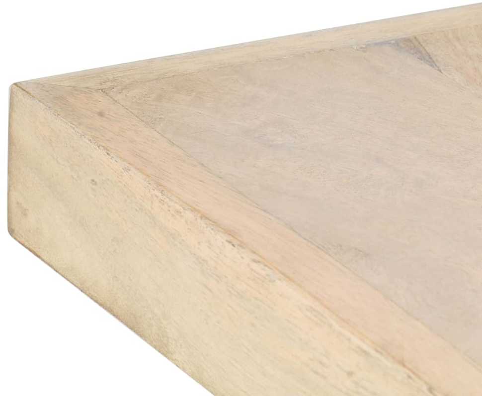 Valgomojo stalas, 180x90x76cm, baltintos mango medienos masyvas
