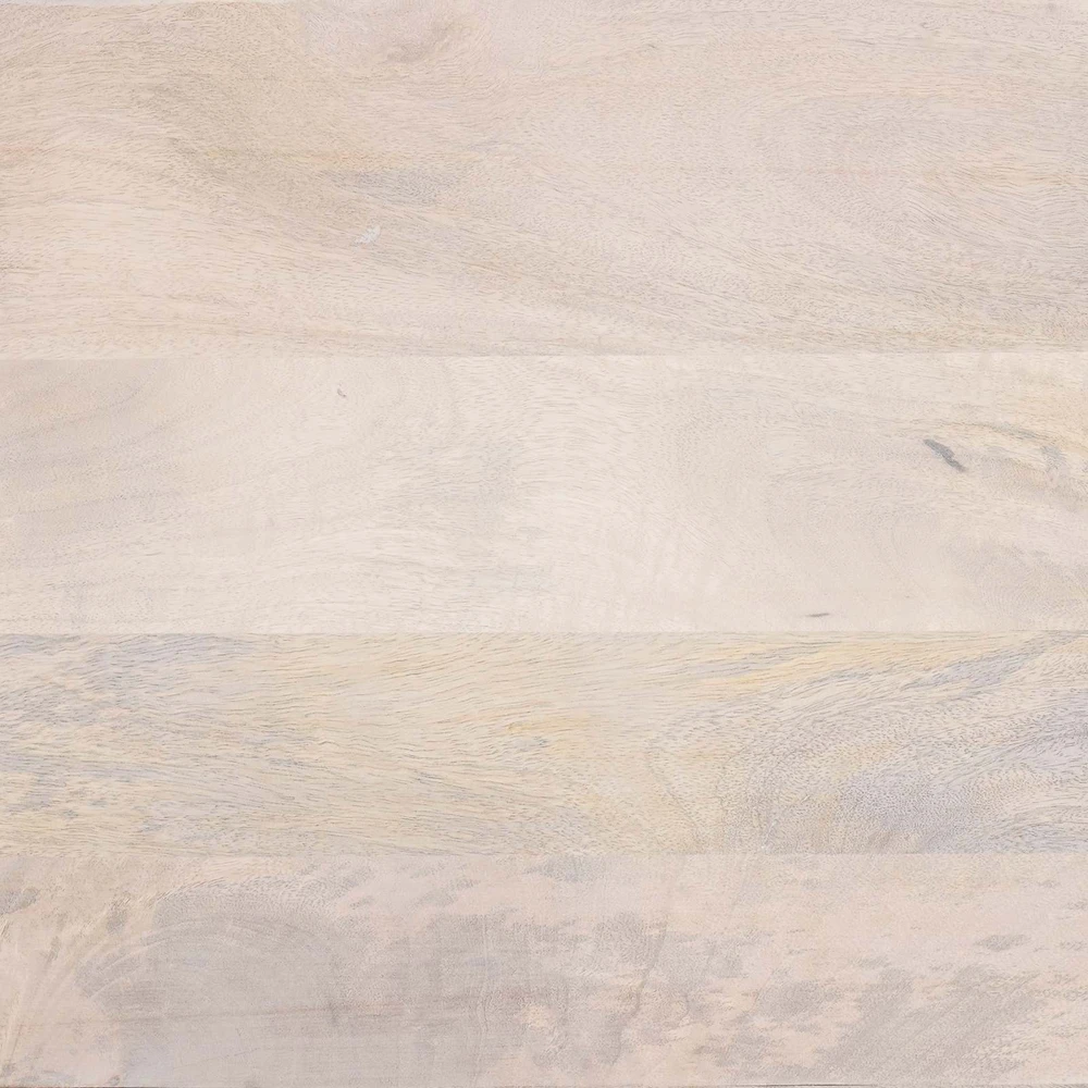 Valgomojo stalas, 180x90x76cm, baltintos mango medienos masyvas