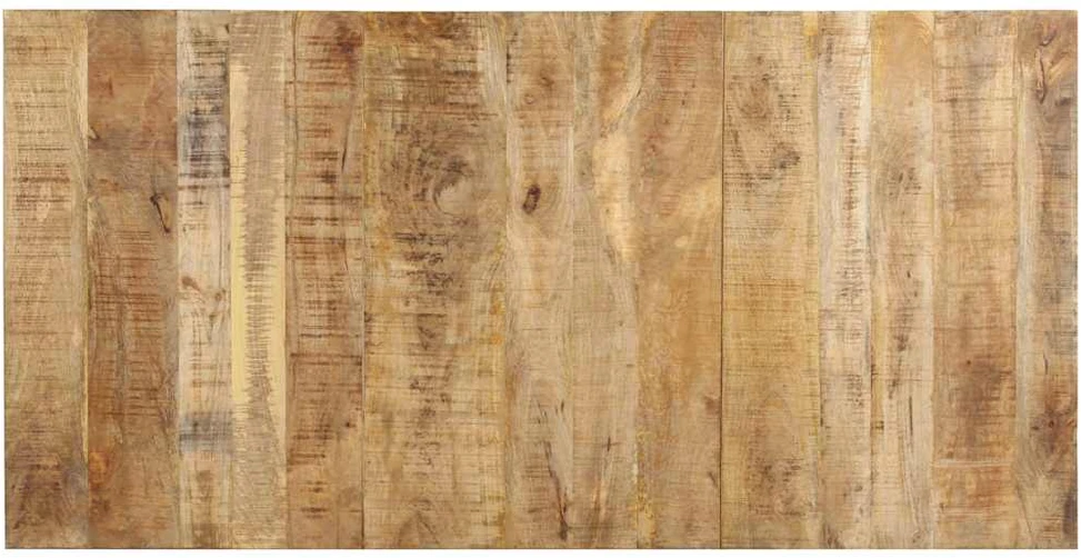 Valgomojo stalas, 180x90x76cm, neapdorota mango mediena