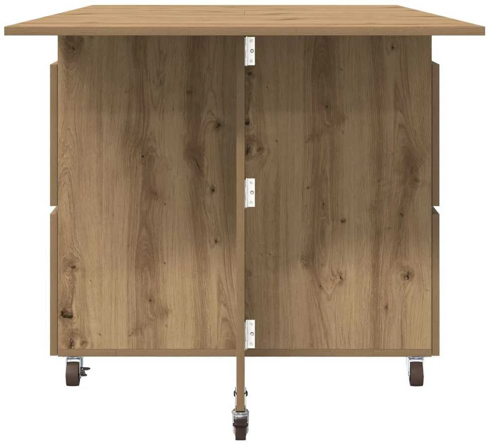 Valgomojo stalas 140 x 80 x 77 cm Apdirbta mediena Stačiakampio