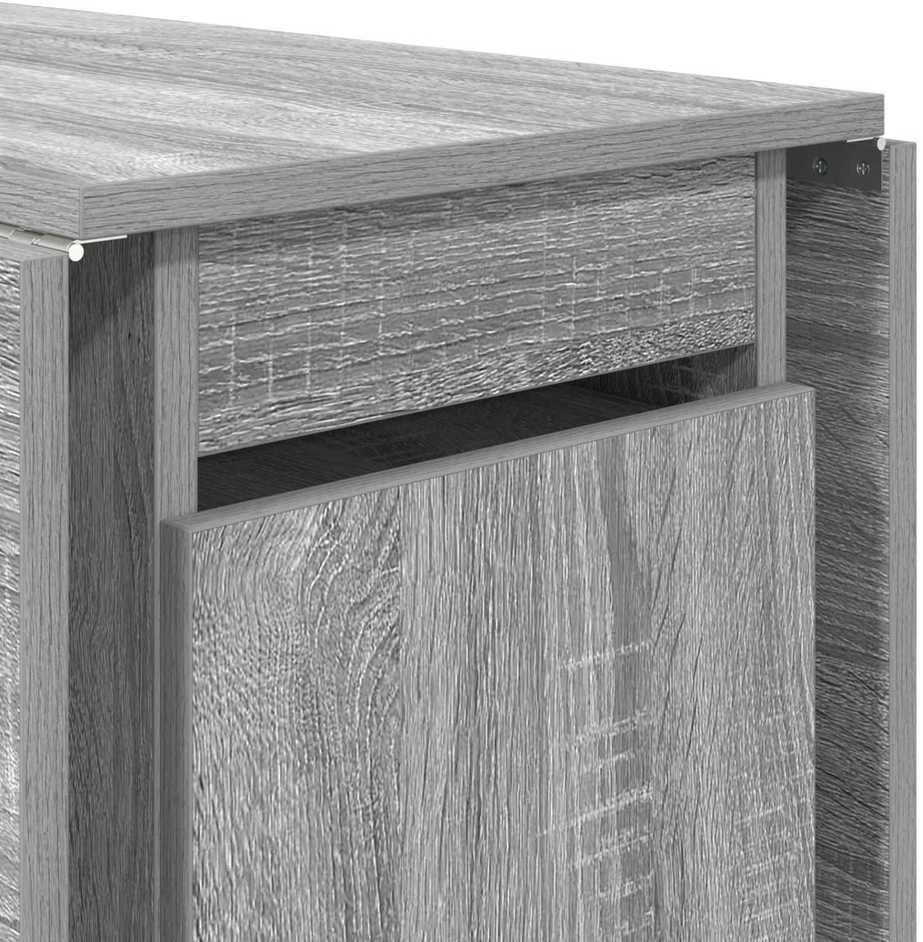 Valgomojo stalas 140 x 80 x 77 cm Apdirbta mediena Pilka Sonoma