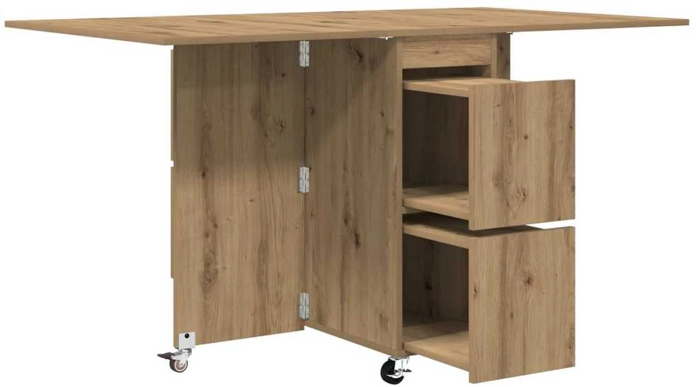Valgomojo stalas 140 x 80 x 77 cm Apdirbta mediena Stačiakampio