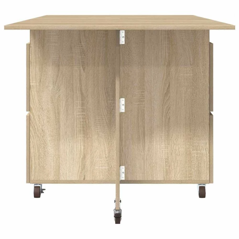 Valgomojo stalas 140 x 80 x 77 cm Apdirbta mediena Stačiakampio