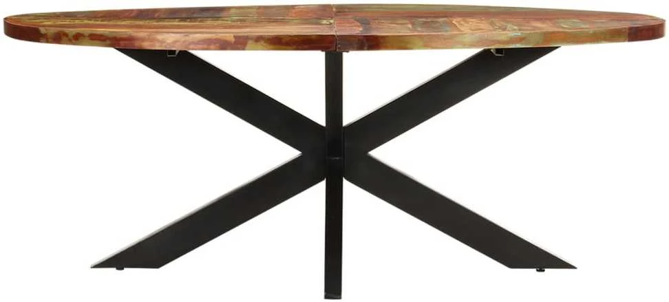 Valgomojo stalas, 200x100x75cm, perdirbtos medienos masyvas